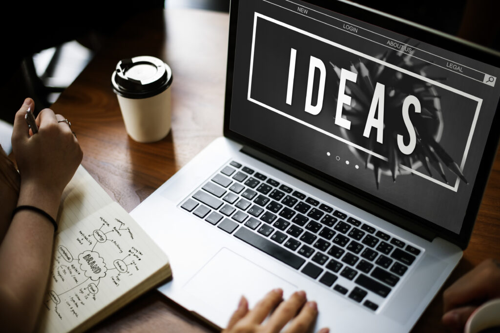 creativity inspire minimalistics idea graphic word
